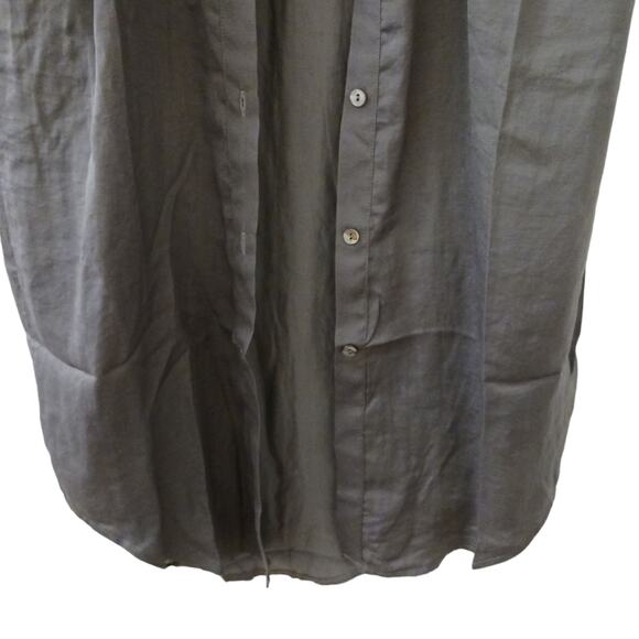 NEW! Toby Heart Ginger Long Shirt Dress Sz M Khaki Bohemian Preppy Lagenlook - Picture 5 of 13